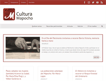 Tablet Screenshot of culturamapocho.cl